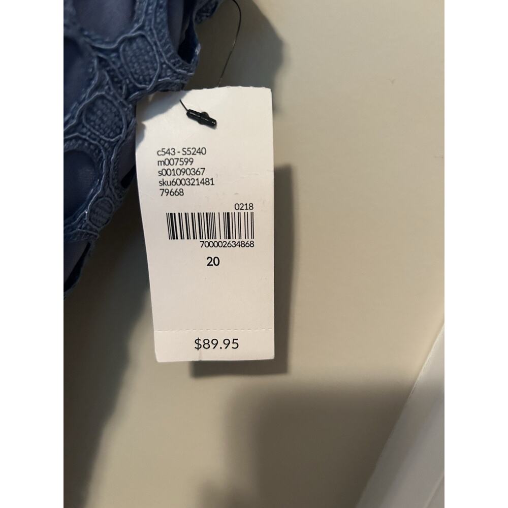 Lane Bryant Textured Blue Midi Dress - Picture 3 of 9